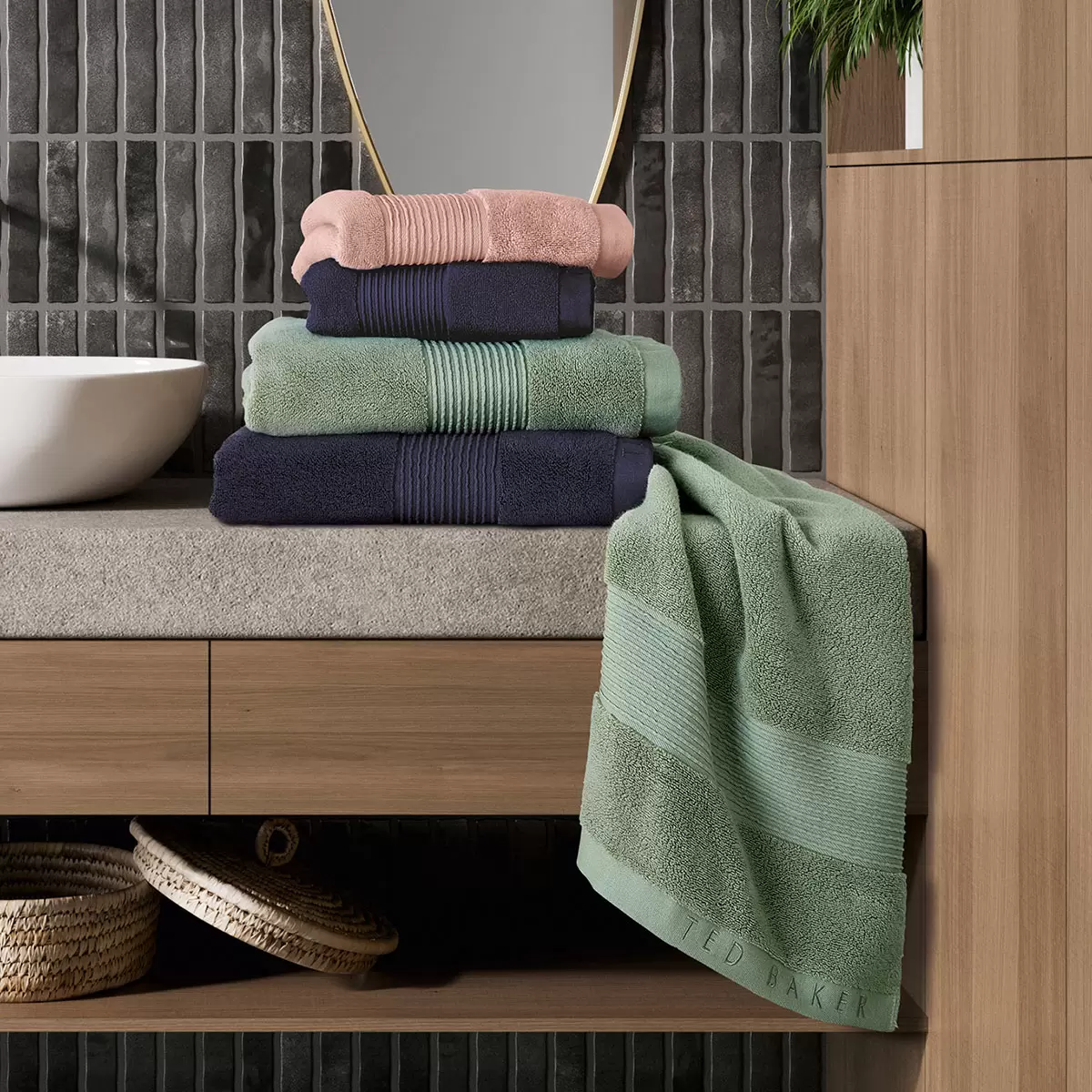 Ted Baker Cotton Luxury Bath Towels (70 x 130 cm)