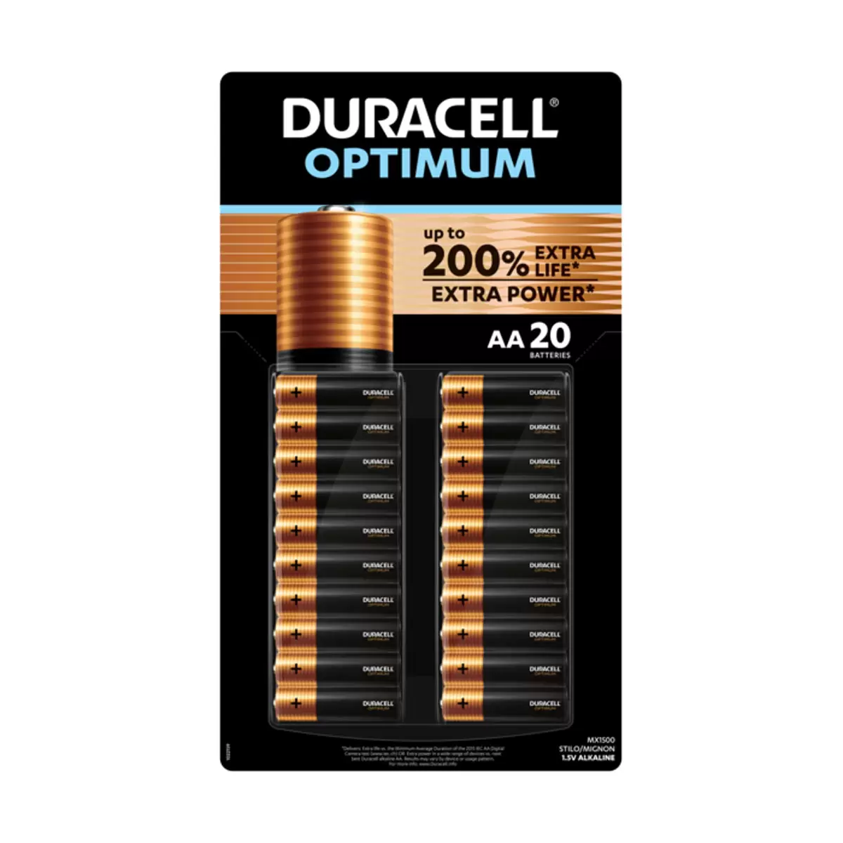 Duracell Optimum AA/AAA Batteries 20 Pack